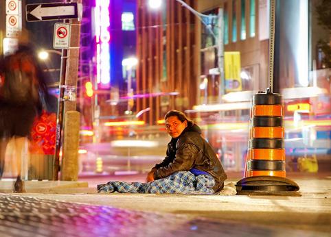 Living on the streets in one of the world's wealthiest cities