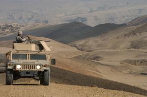 U.S. troops on patrol near the Bagram Air Base in Afghanistan