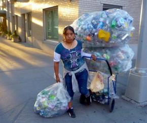 A canner working to scrape by in New York City