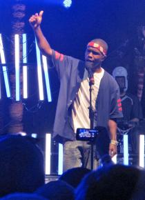 Frank Ocean performing at Coachella