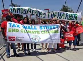 A Hands Across the Sand action in southern California