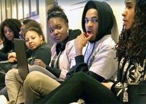 Brandeis University students during their sit-in at Ford Hall